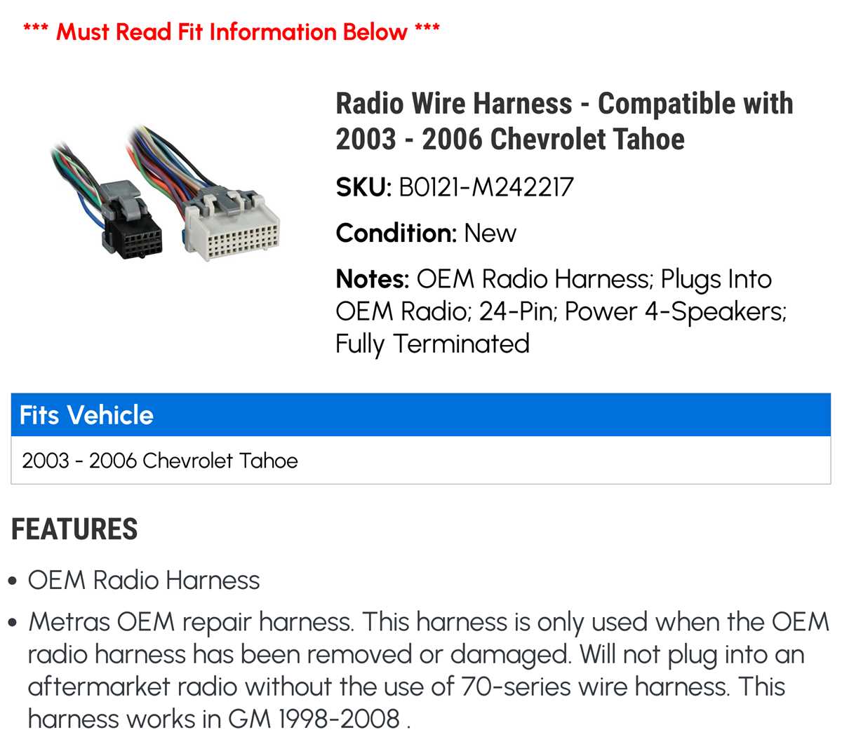 03 chevy tahoe radio wiring diagram