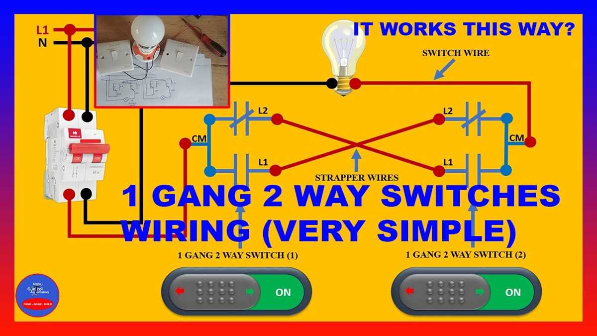 1 gang 2 way switch wiring diagram uk