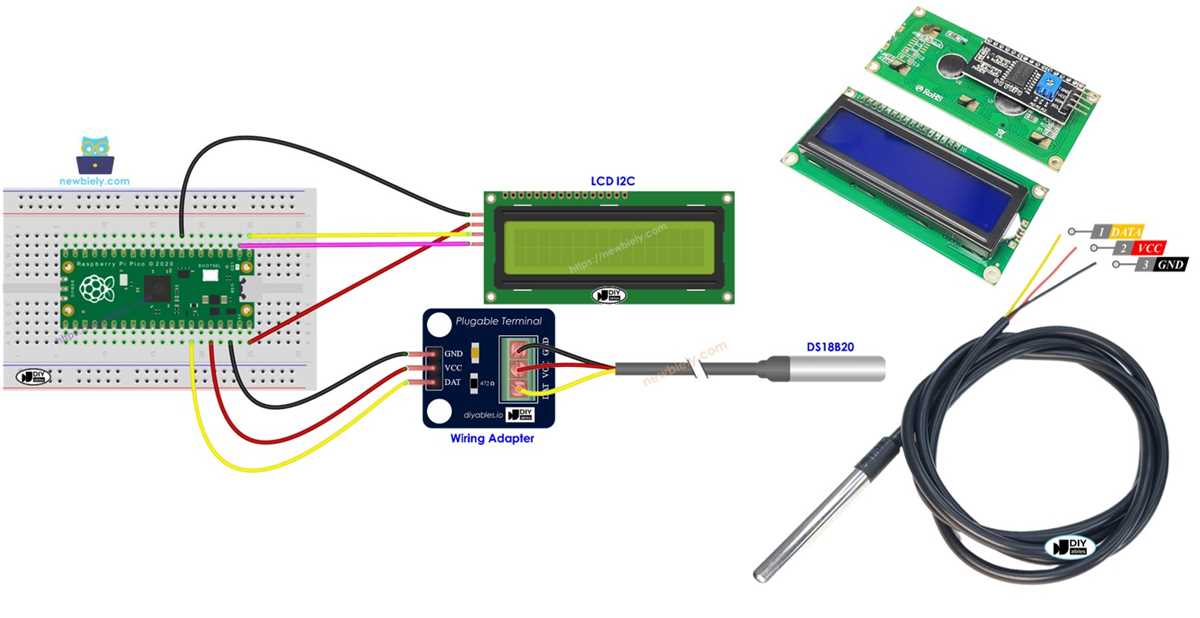 1 wire temp sensor wiring diagram