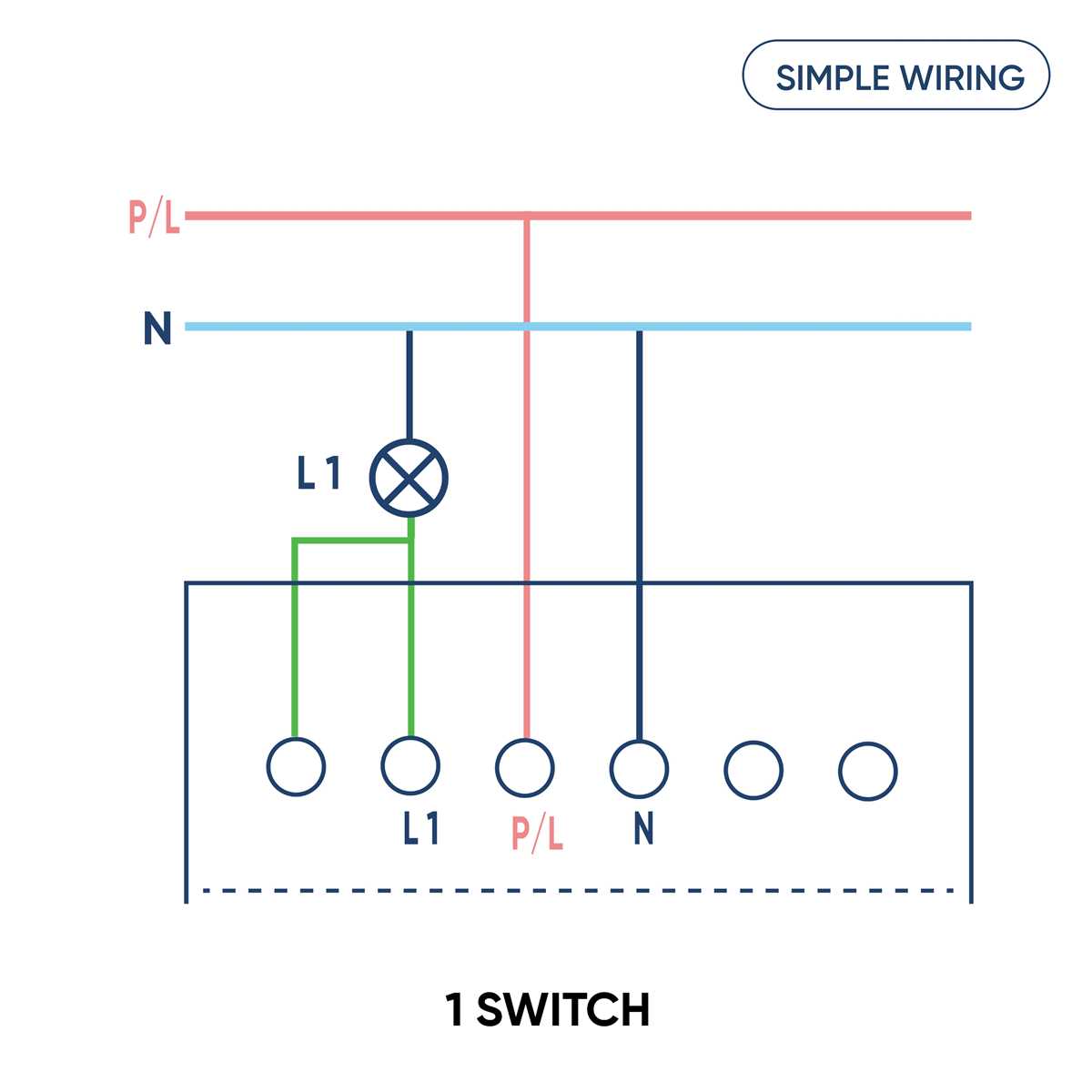 1 gang switch wiring diagram