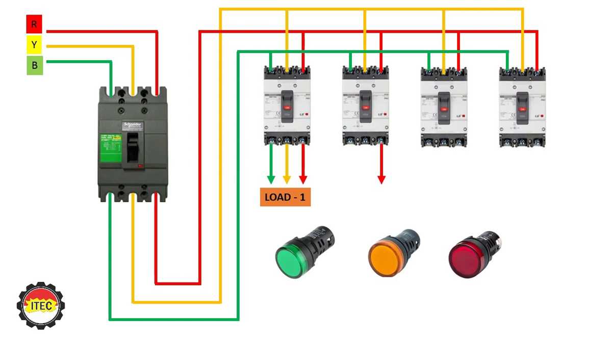 1 pole circuit breaker wiring diagram