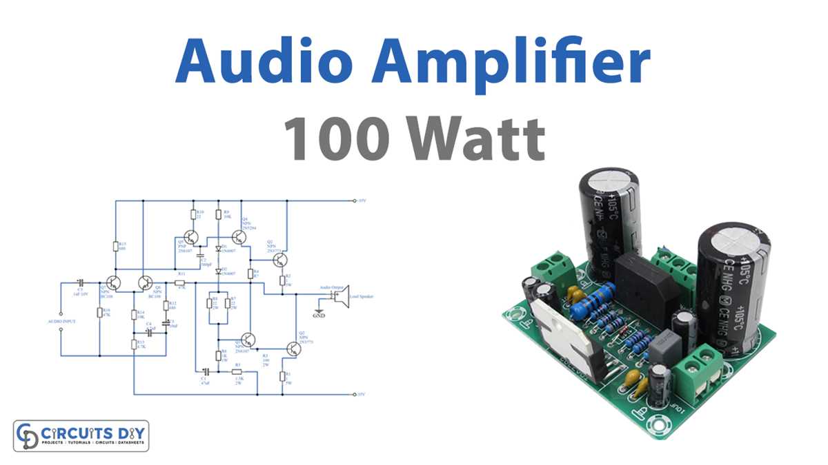 100w subwoofer amplifier circuit diagram