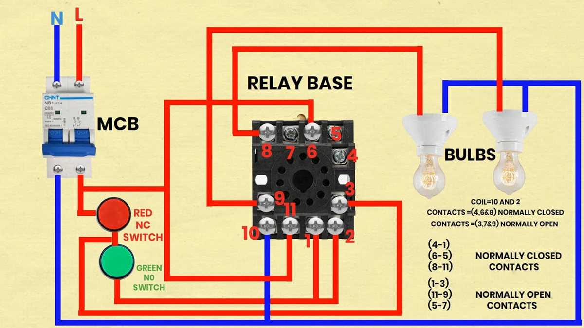 11 pin relay base wiring diagram