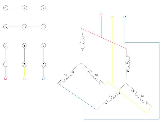 12 lead motor wiring diagram