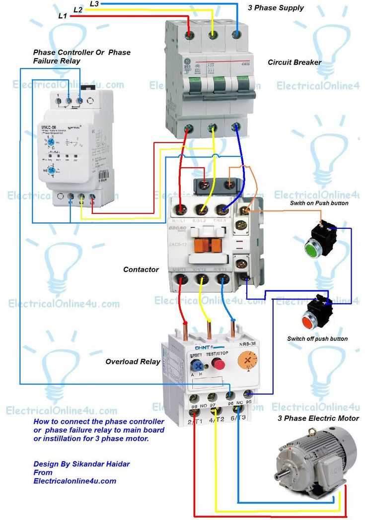 120 volt contactor wiring diagram