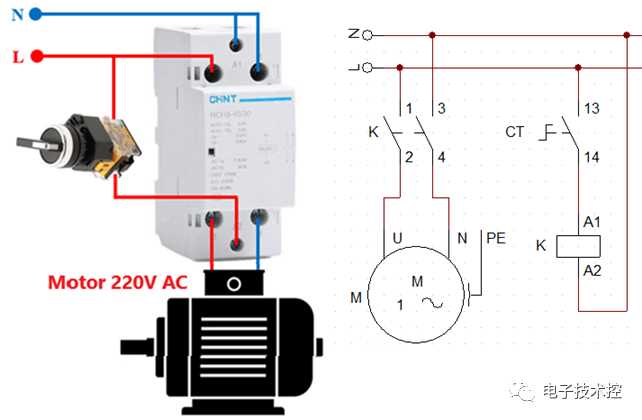 120v contactor wiring diagram