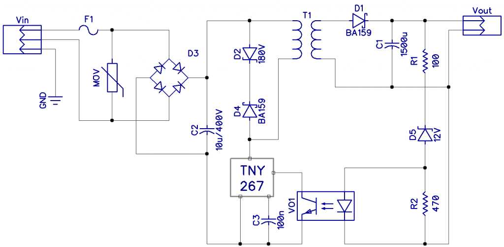 12v 2a smps circuit diagram 12v 2a smps circuit diagram