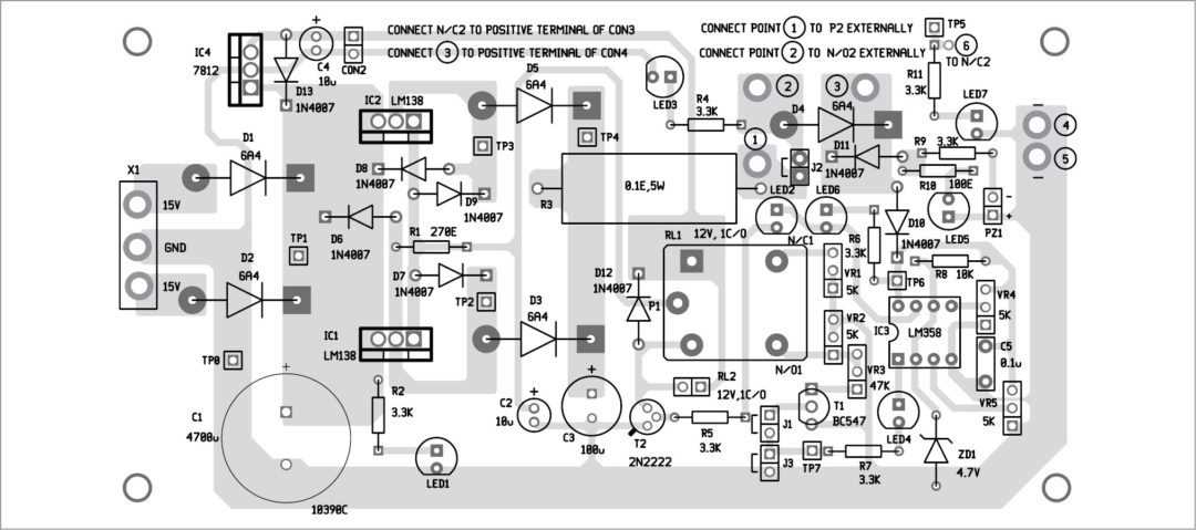 12v battery backup power supply circuit diagram