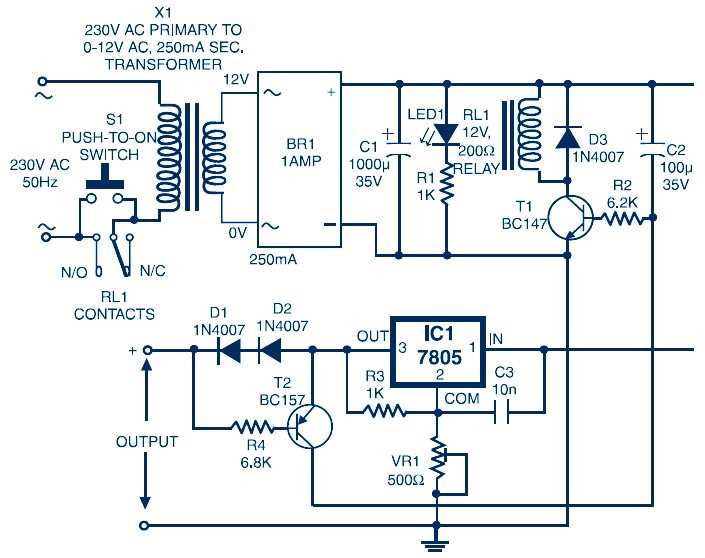12v 15a power supply circuit diagram