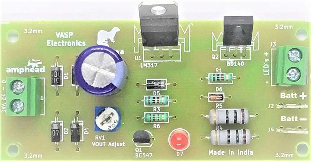 12v emergency light circuit diagram