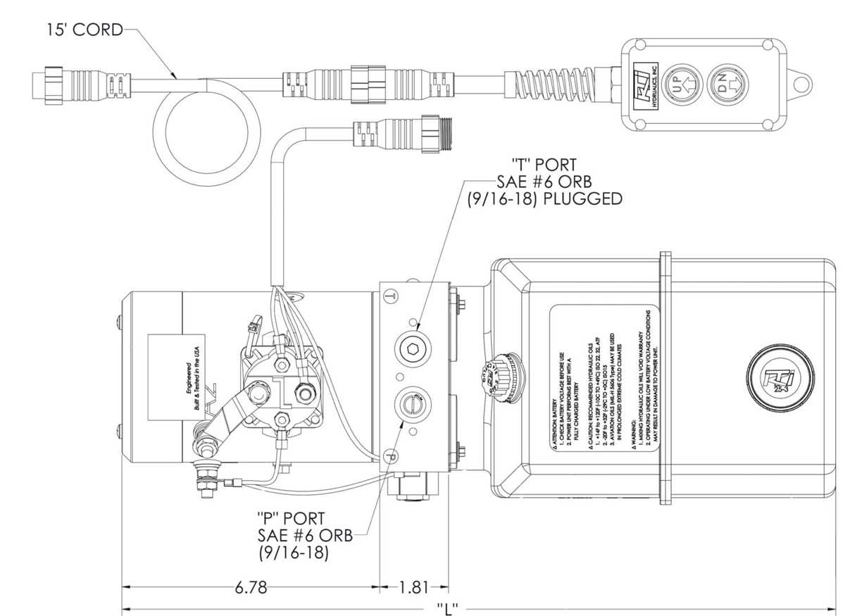 12v hydraulic pump wiring diagram