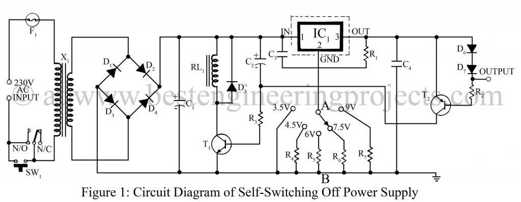 12v switching power supply schematic diagram