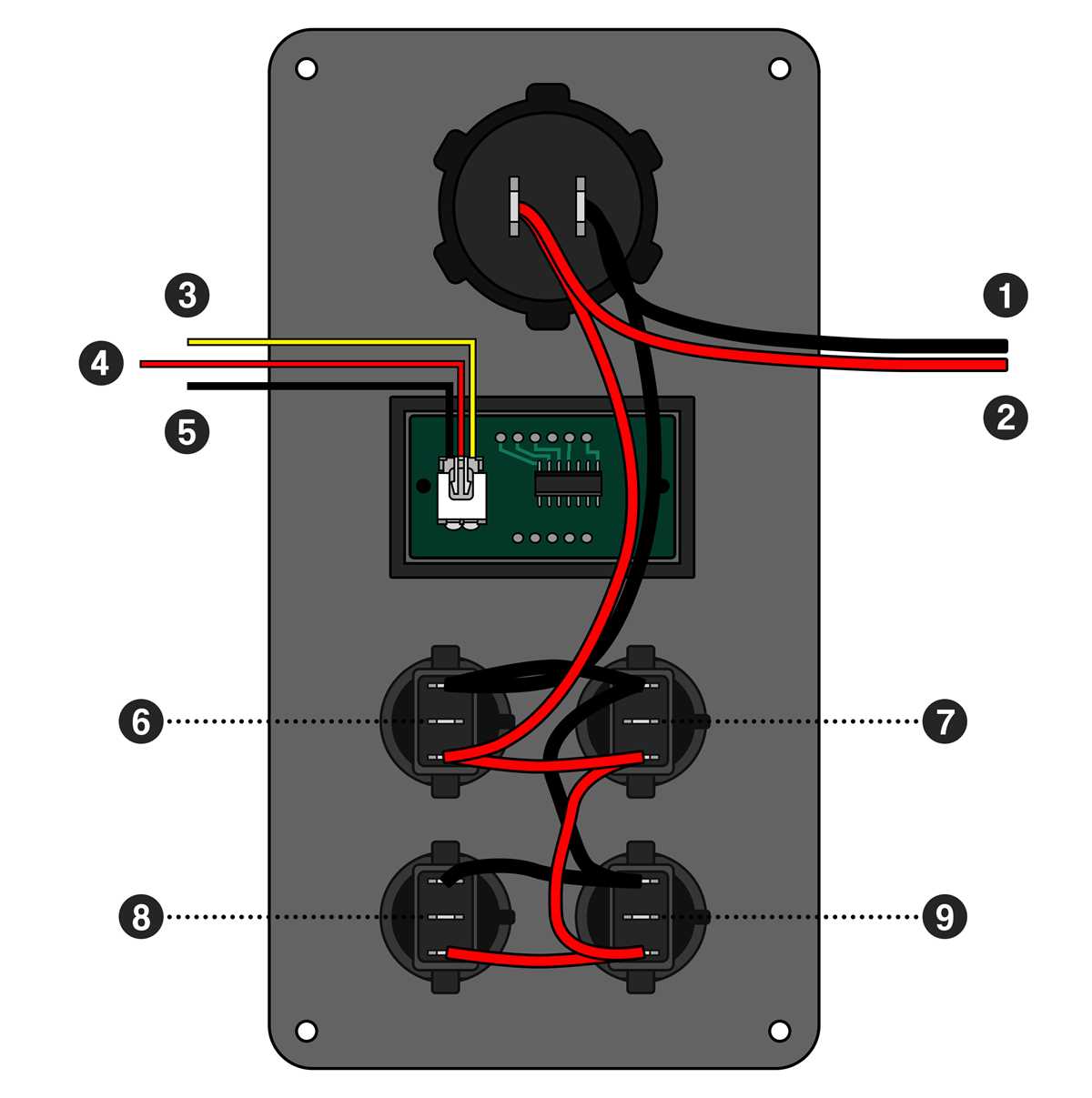 12v voltmeter wiring diagram