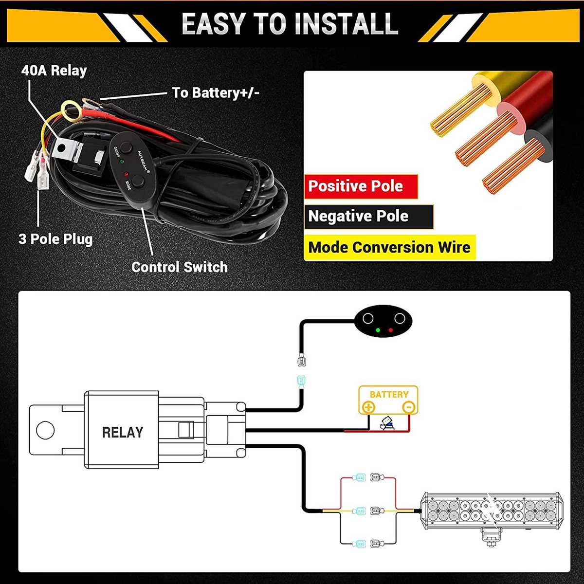 12v work light wiring diagram