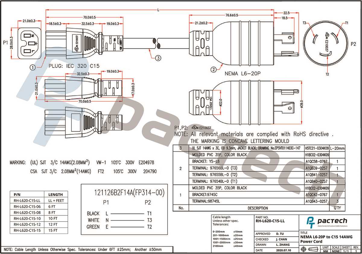 15a 250v plug wiring diagram