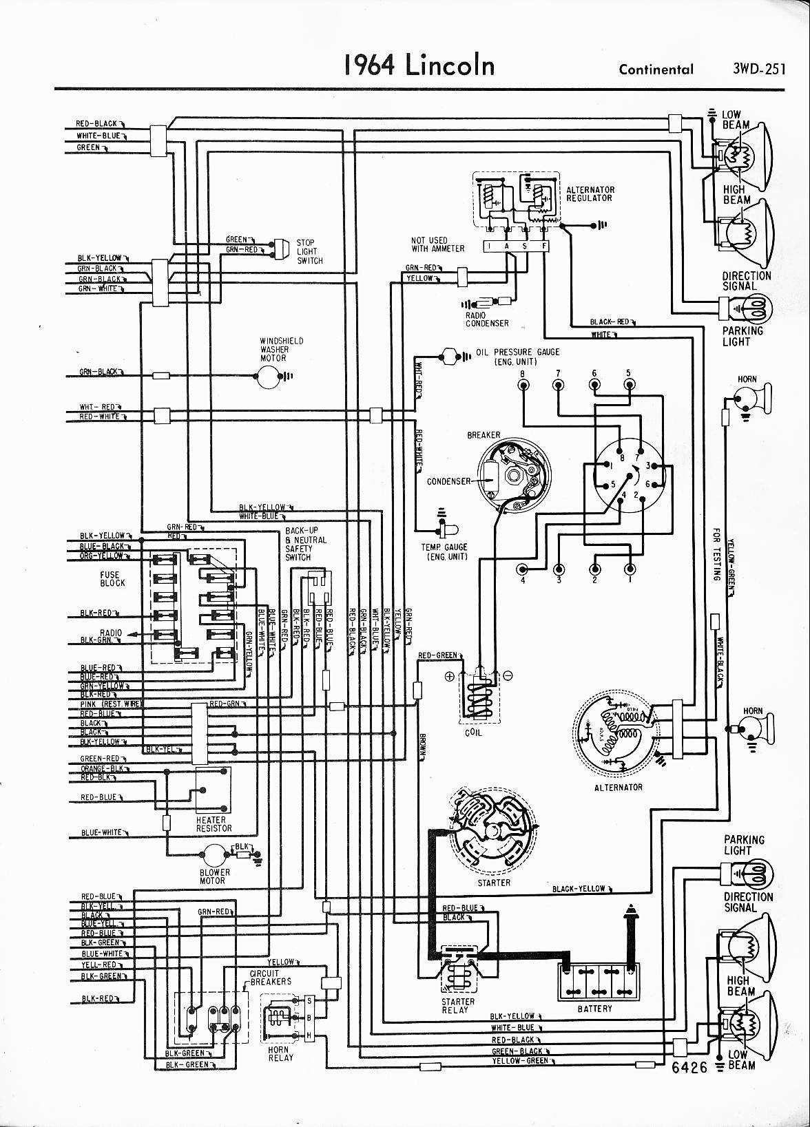 1964 lincoln continental wiring diagram