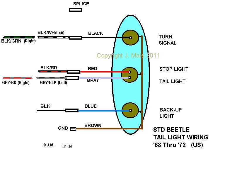 1964 vw bug wiring diagram