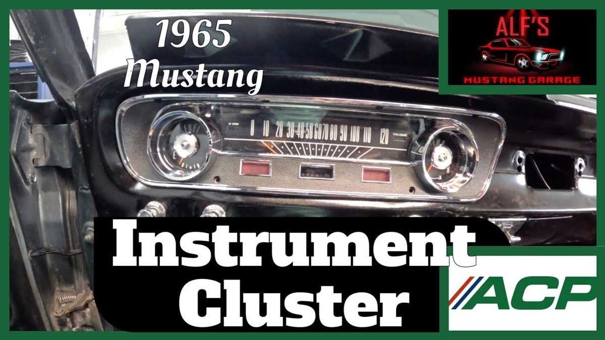 1965 mustang instrument cluster wiring diagram