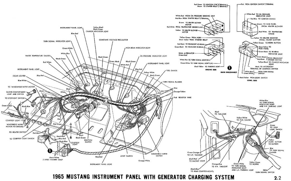 1965 mustang voltage regulator wiring diagram