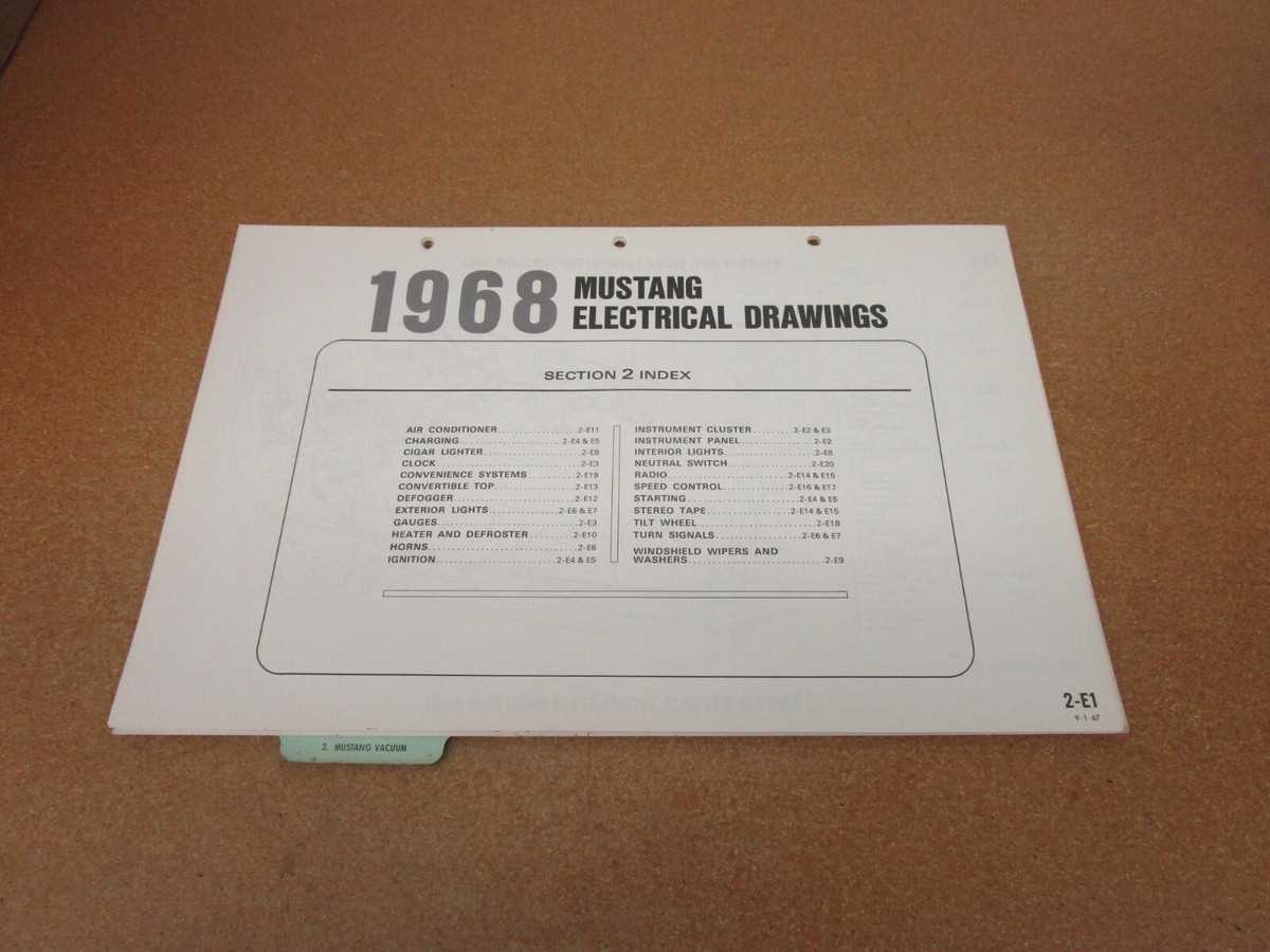 1968 mustang wiring diagram
