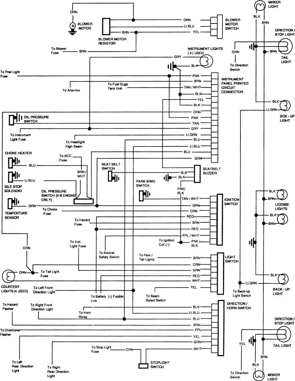 1969 vw bug wiring diagram