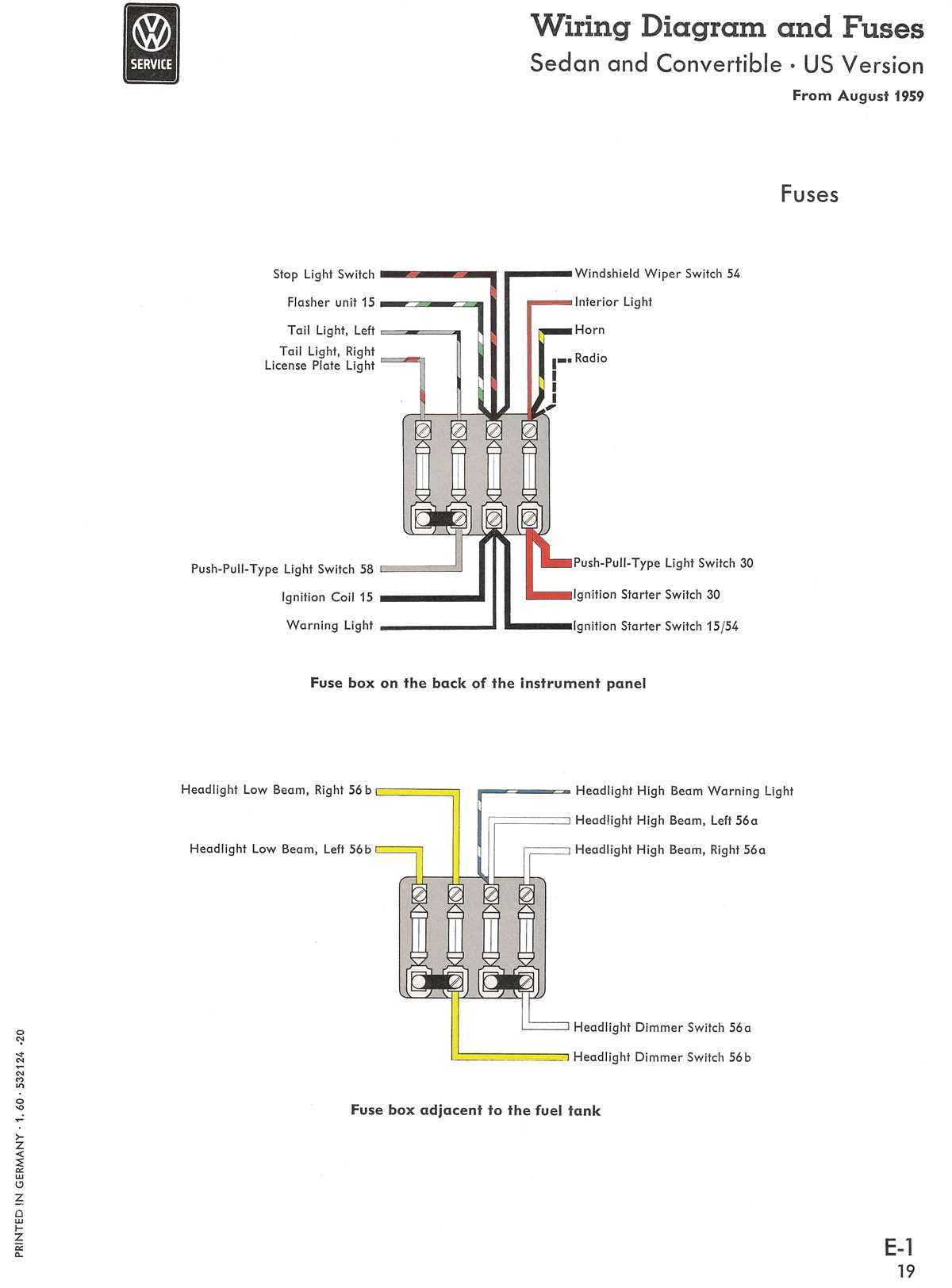 1970 vw beetle ignition wiring diagram
