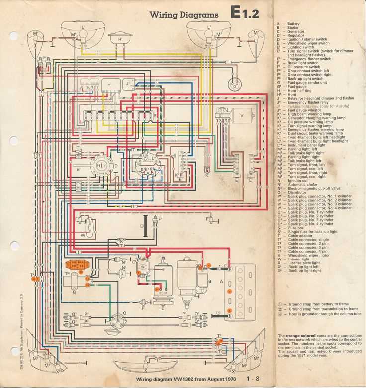 1970 vw beetle ignition wiring diagram