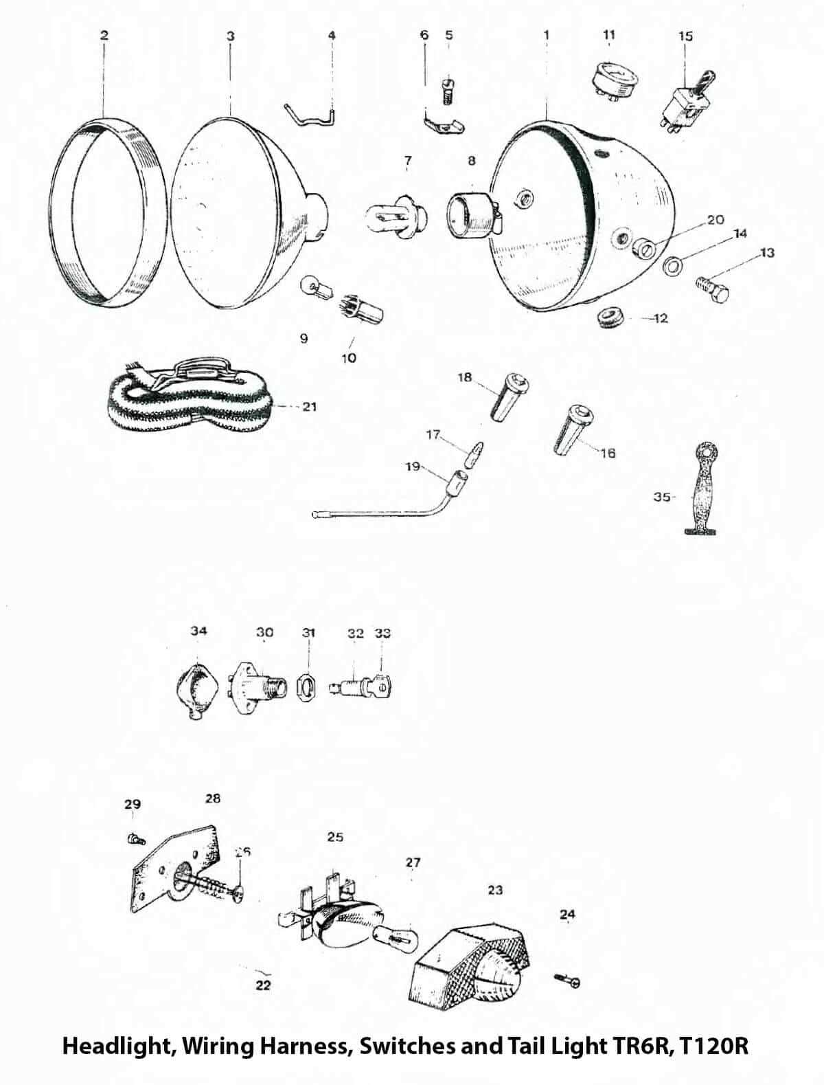 1972 triumph tr6 wiring diagram