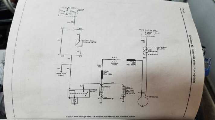 1992 chevy silverado starter wiring diagram