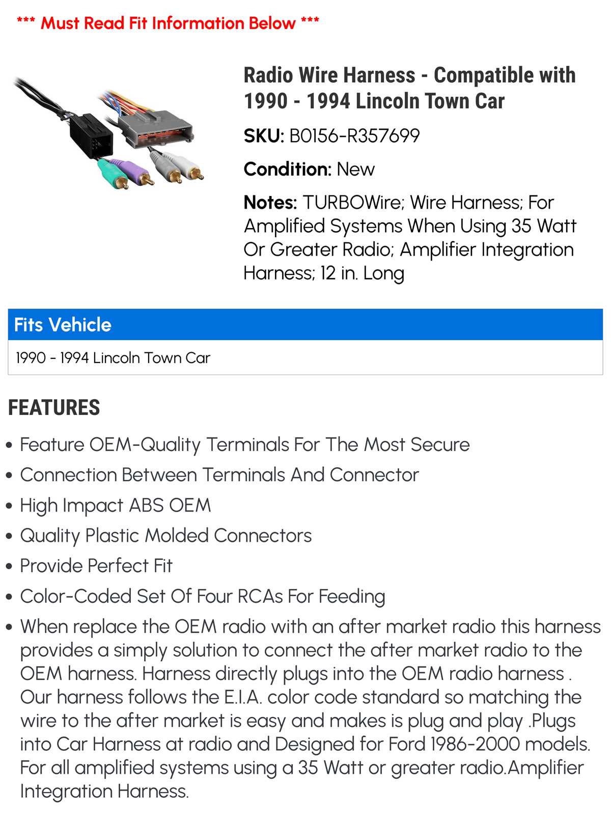 1993 lincoln town car radio wiring diagram