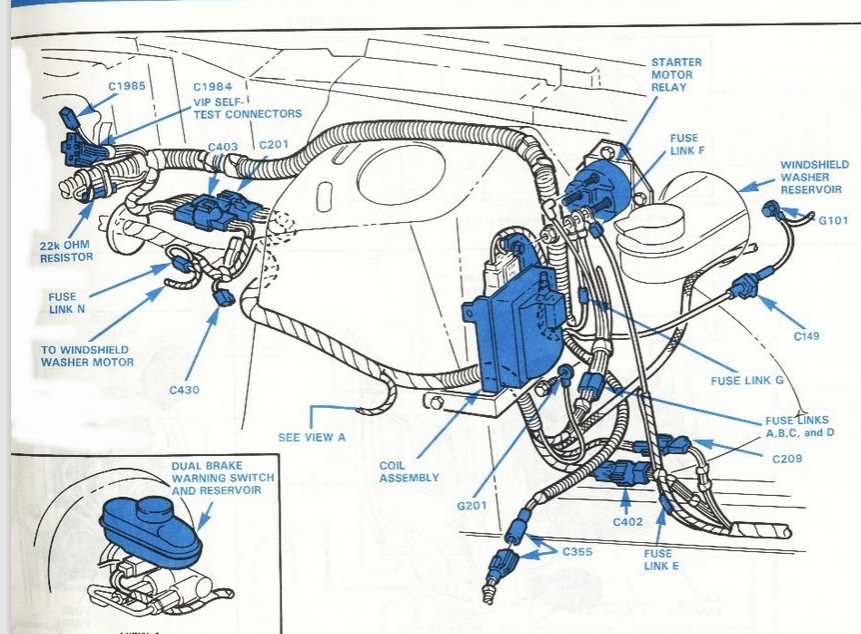 1993 mustang 5.0 engine wiring harness diagram