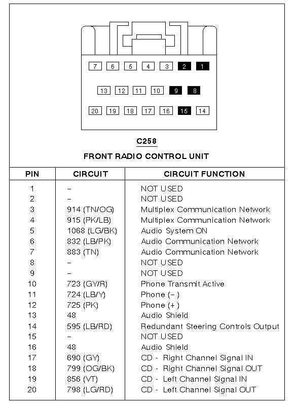 1997 radio wiring diagram