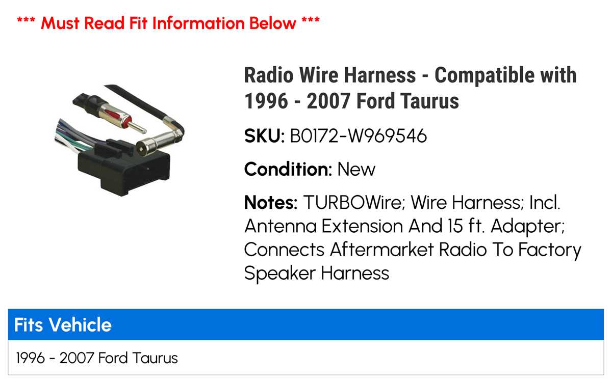1998 ford taurus radio wiring diagram