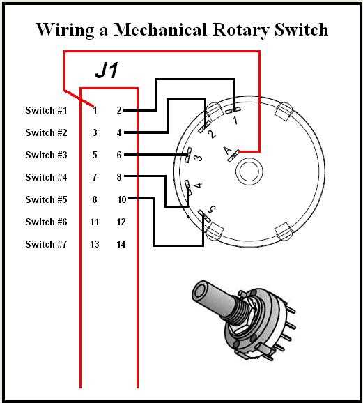 2 pole 5 position rotary switch wiring diagram