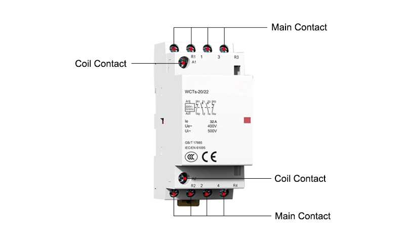2 pole lighting contactor wiring diagram