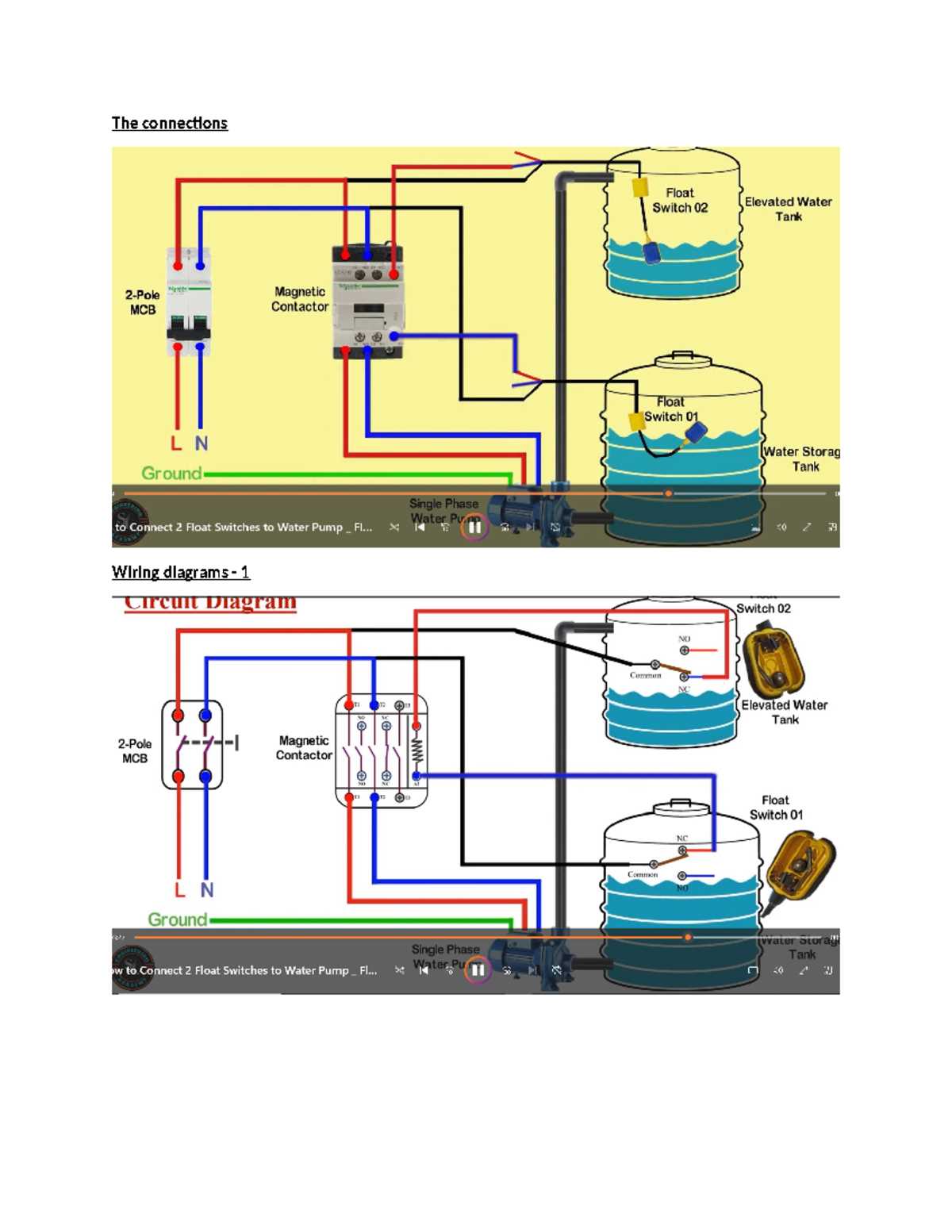 2 wire float switch wiring diagram