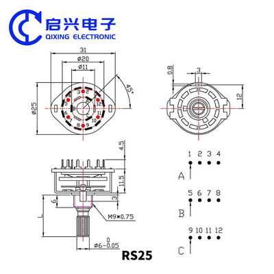 2 pole 5 position rotary switch wiring diagram