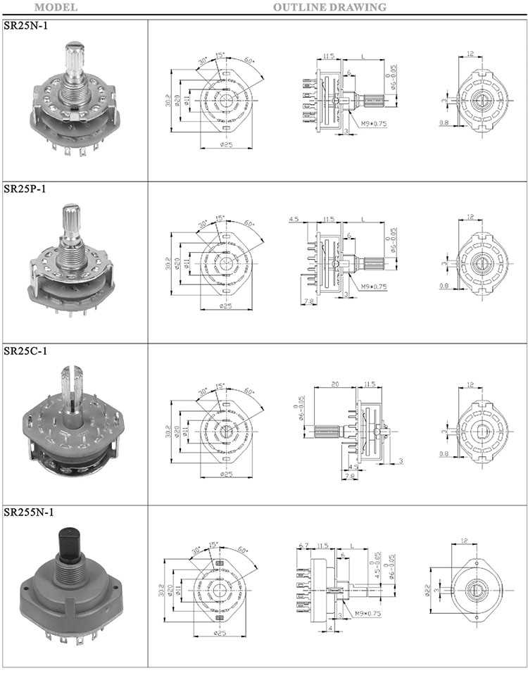 2 pole 5 position rotary switch wiring diagram
