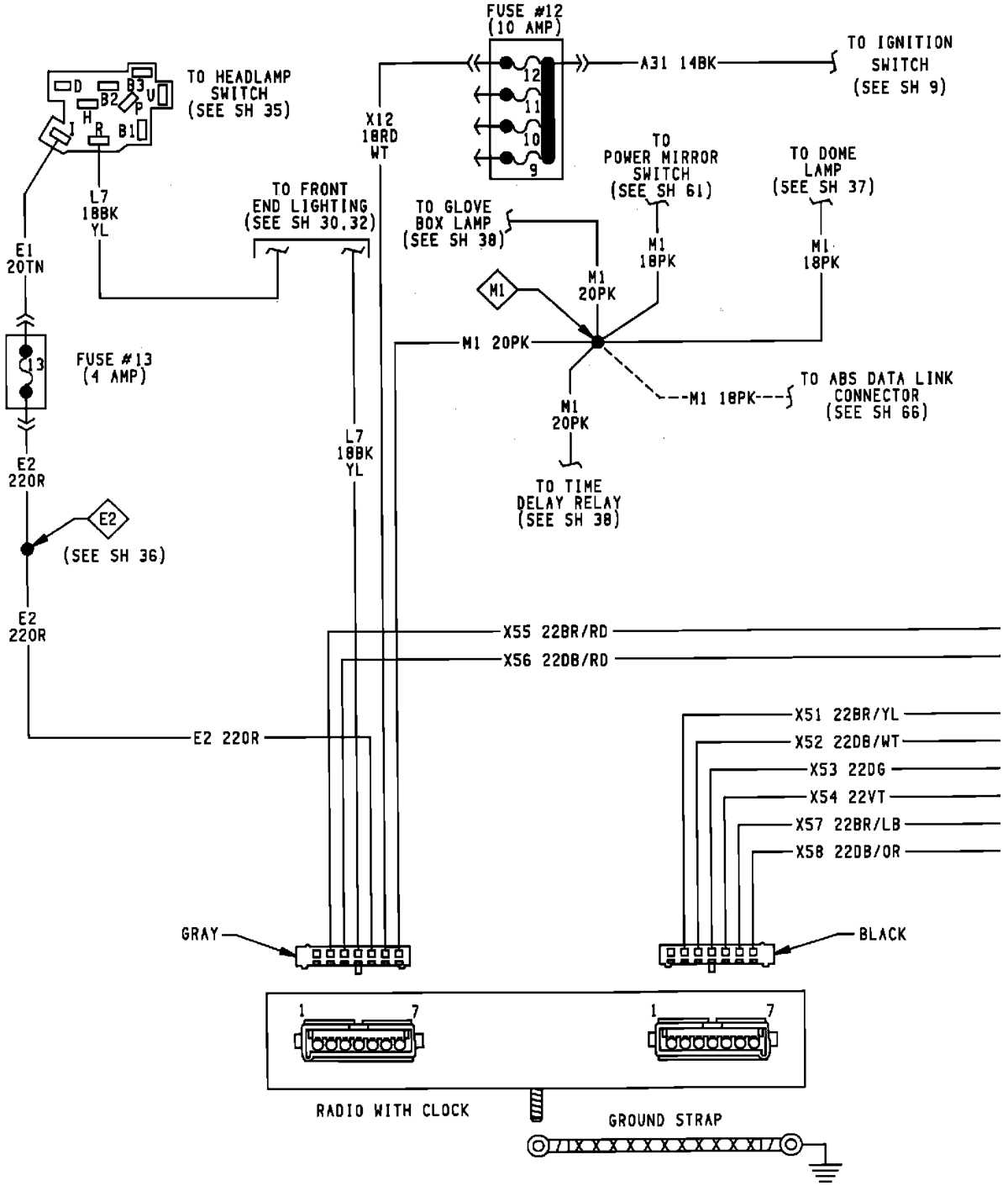 2000 dodge dakota speaker wiring diagram