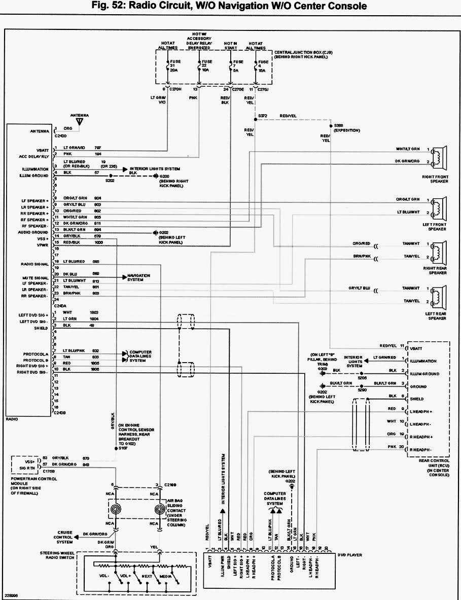 2000 lincoln navigator radio wiring diagram