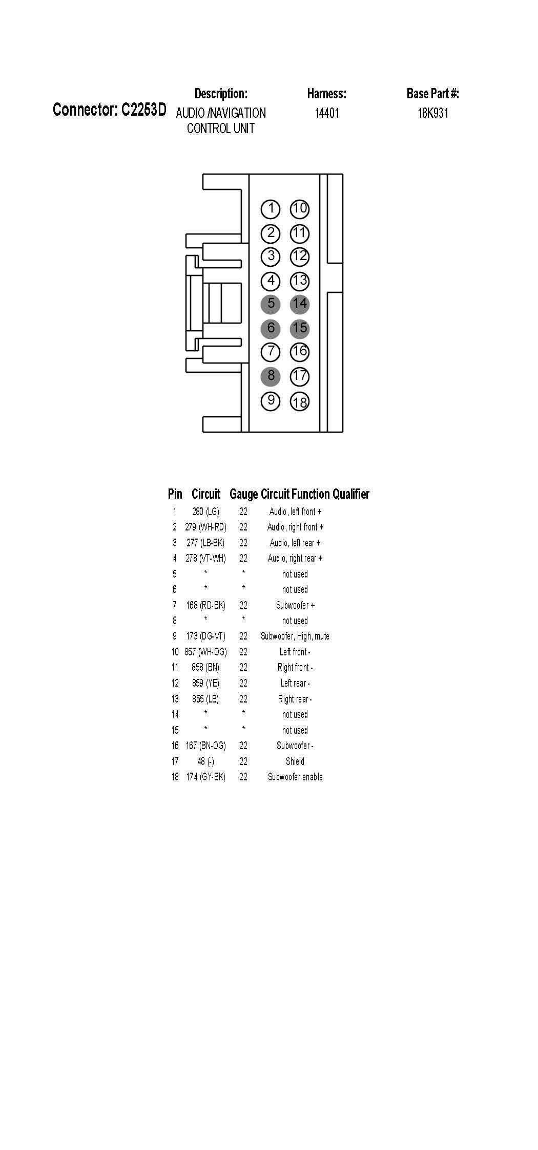 2000 lincoln navigator radio wiring diagram