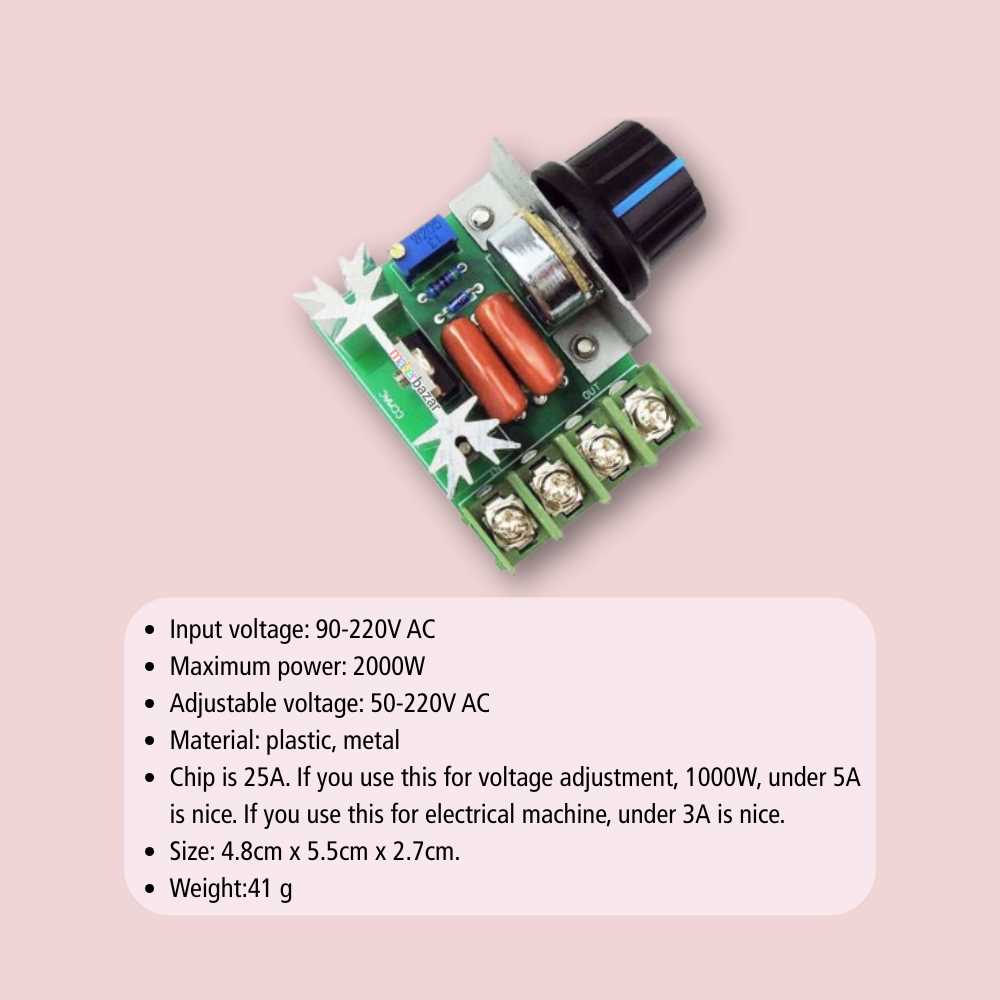 2000w dimmer circuit diagram