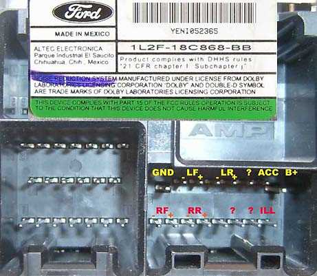 2001 ford escape radio wiring diagram