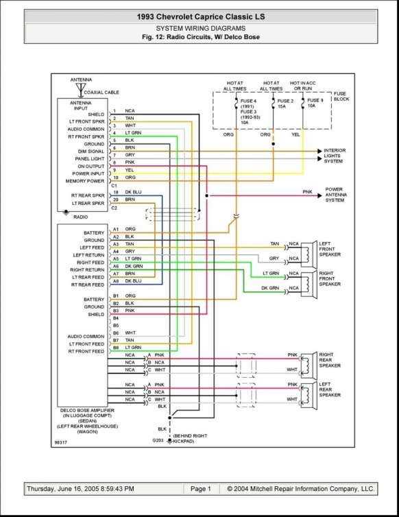 2001 lincoln town car radio wiring diagram
