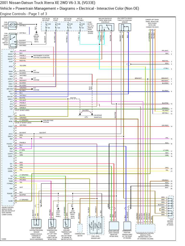 2001 nissan xterra stereo wiring diagram