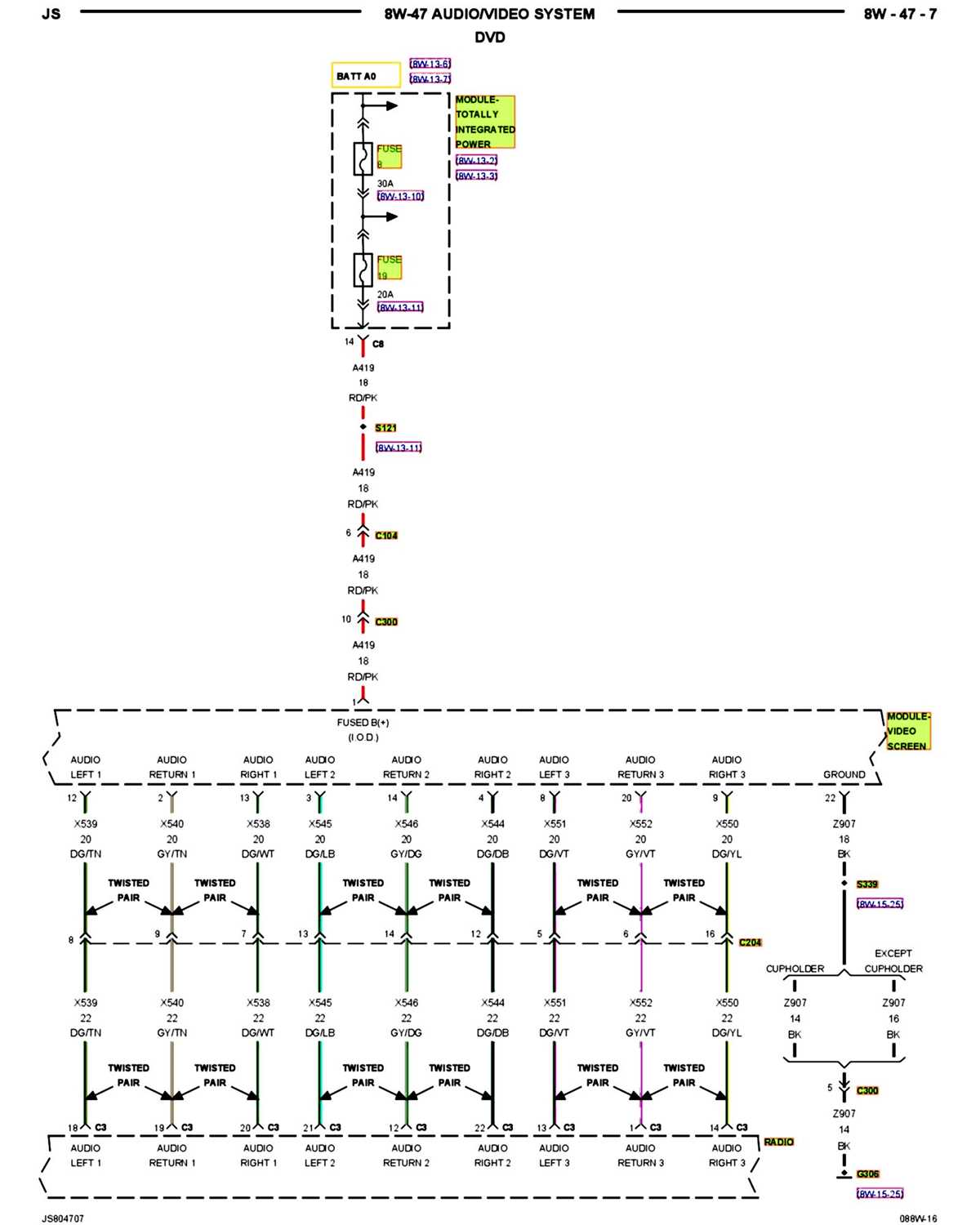 2002 chrysler sebring stereo wiring diagram