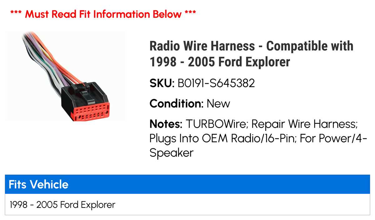 2003 ford explorer radio wiring diagram