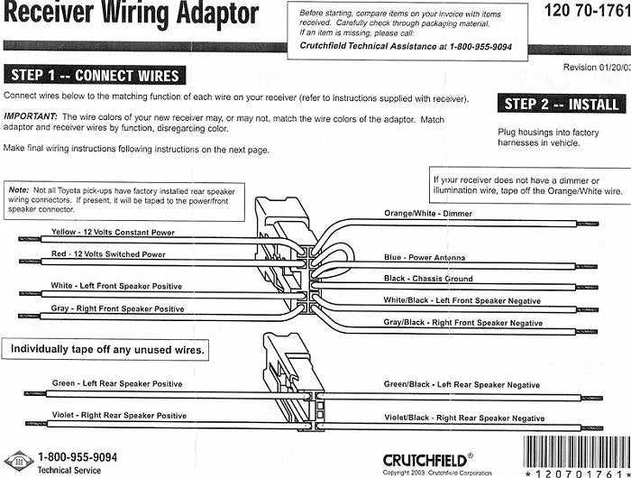 2003 toyota tacoma radio wiring diagram