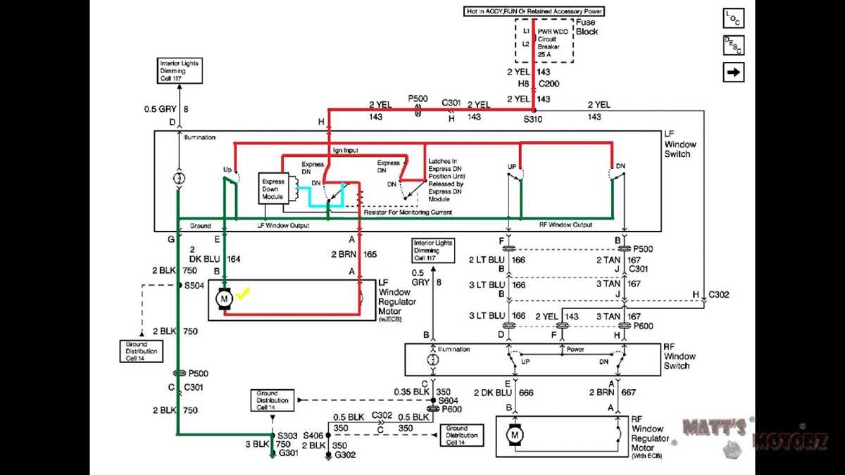 2004 chevy silverado power window wiring diagram