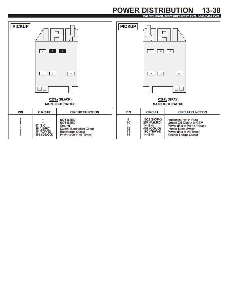 2004 f250 headlight wiring diagram